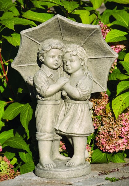 Rainy Day Children Sculpture 26.5" High